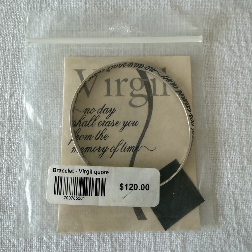 9/11 Memorial Sterling Silver Mobius Bangle Bracelet 21.5 cm or 8.5”